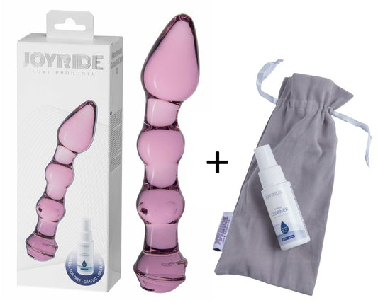 JOYRIDE - GlassiX Set - Hand gefertigter Glas-Dildo
