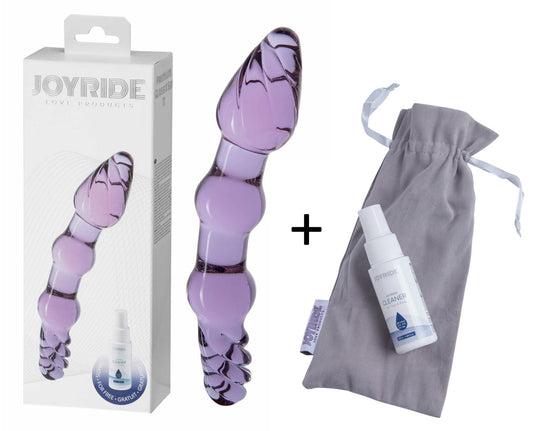 JOYRIDE - GlassiX Set - Hand gefertigter Glas-Dildo