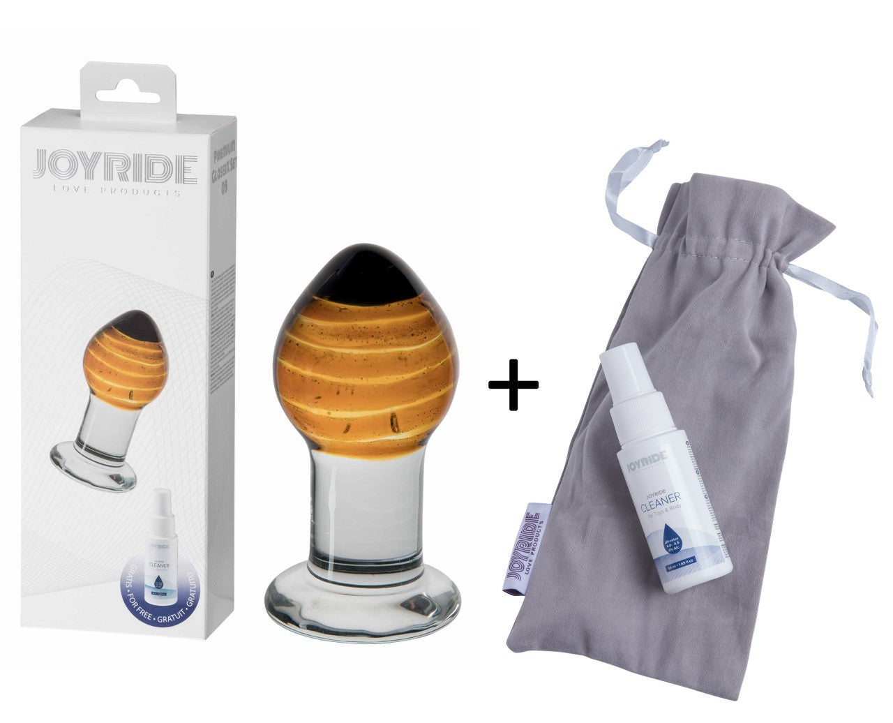 JOYRIDE - GlassiX Set - Hand gefertigter Glas-Dildo
