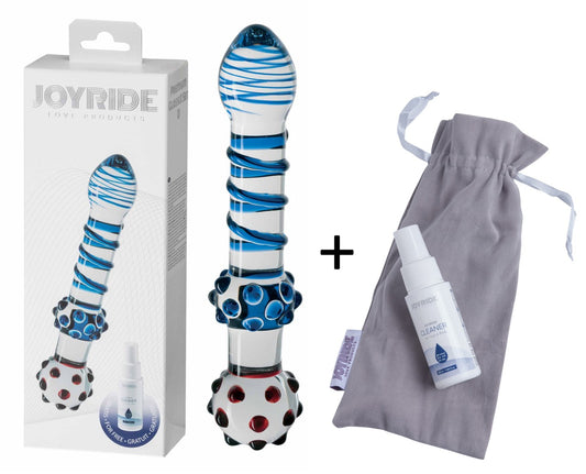 JOYRIDE - GlassiX Set - Hand gefertigter Glas-Dildo
