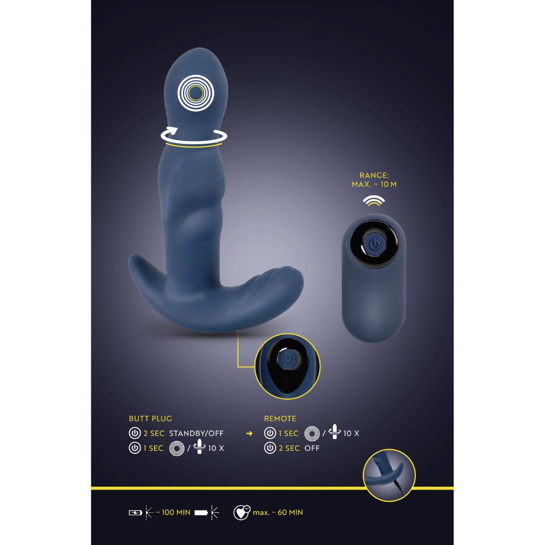 Vibro-Analplug „RC Rotating Prostate Plug with Vibration"