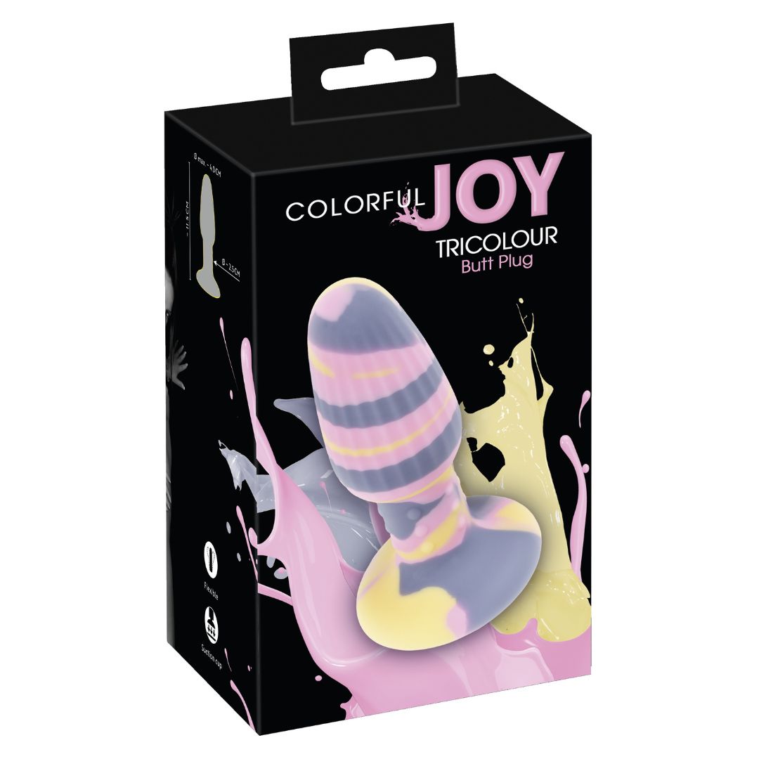 Analplug „Colorful Joy Triple Colour Butt Plug“