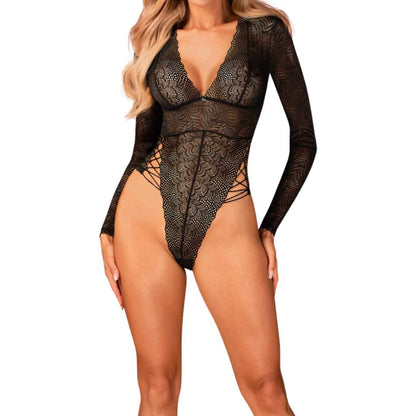 Eleganter Body mit langen Ärmeln