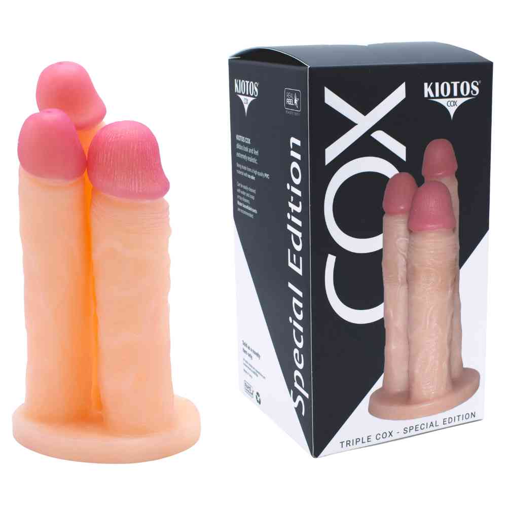 Dreifach Dildo "Cox Flesh"