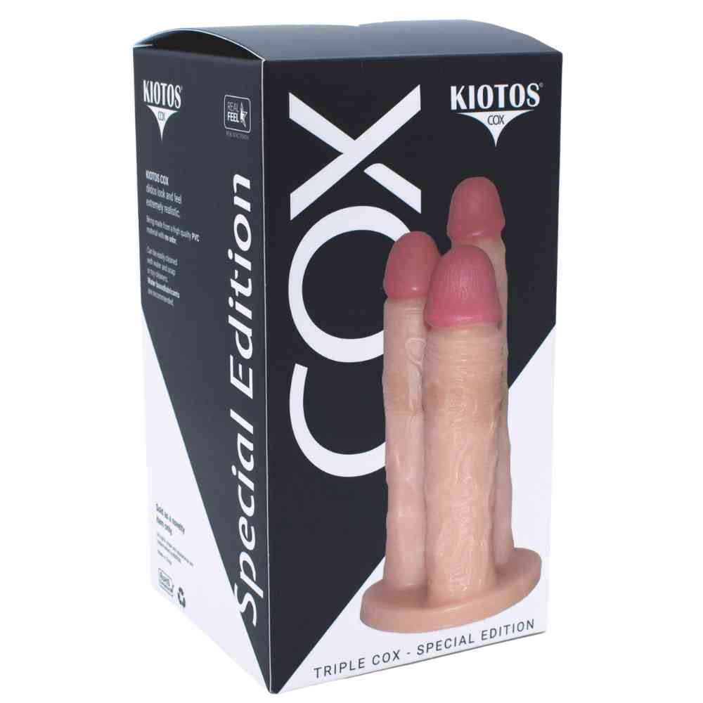 Dreifach Dildo "Cox Flesh"