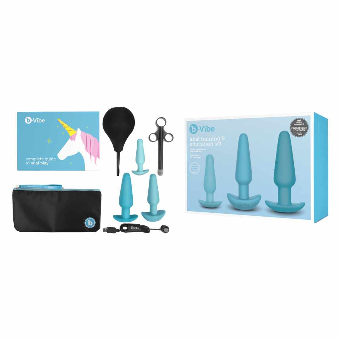 b-Vibe Anal Training & Education Set Teal