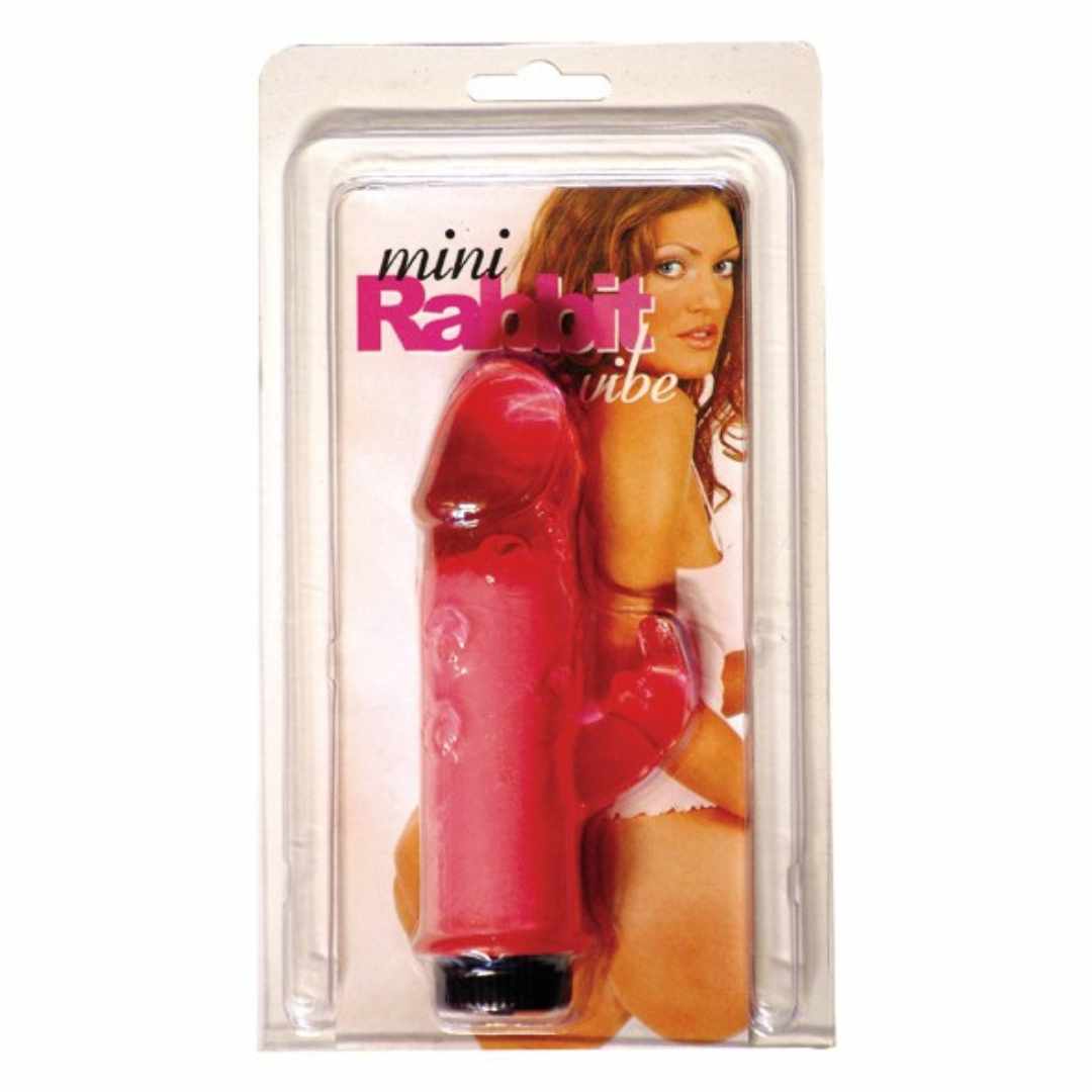 Mini-Rabbit Vibrator mit Klito-Reizer, pink