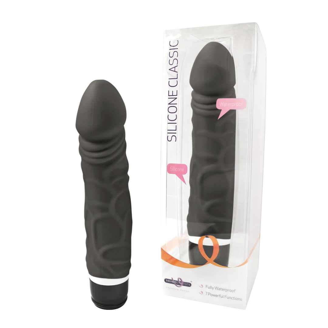 SEVEN CREATIONS Silicone Classic Vibe black - medium