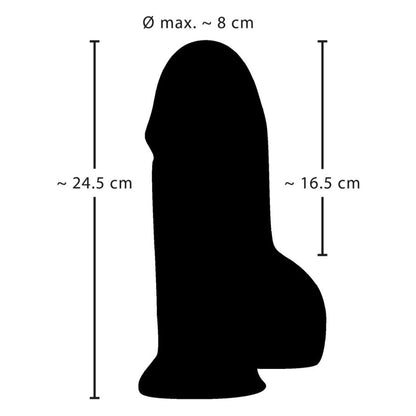 Naturdildo „Real Big Dong“ mit Saugfuß - OH MY! FANTASY