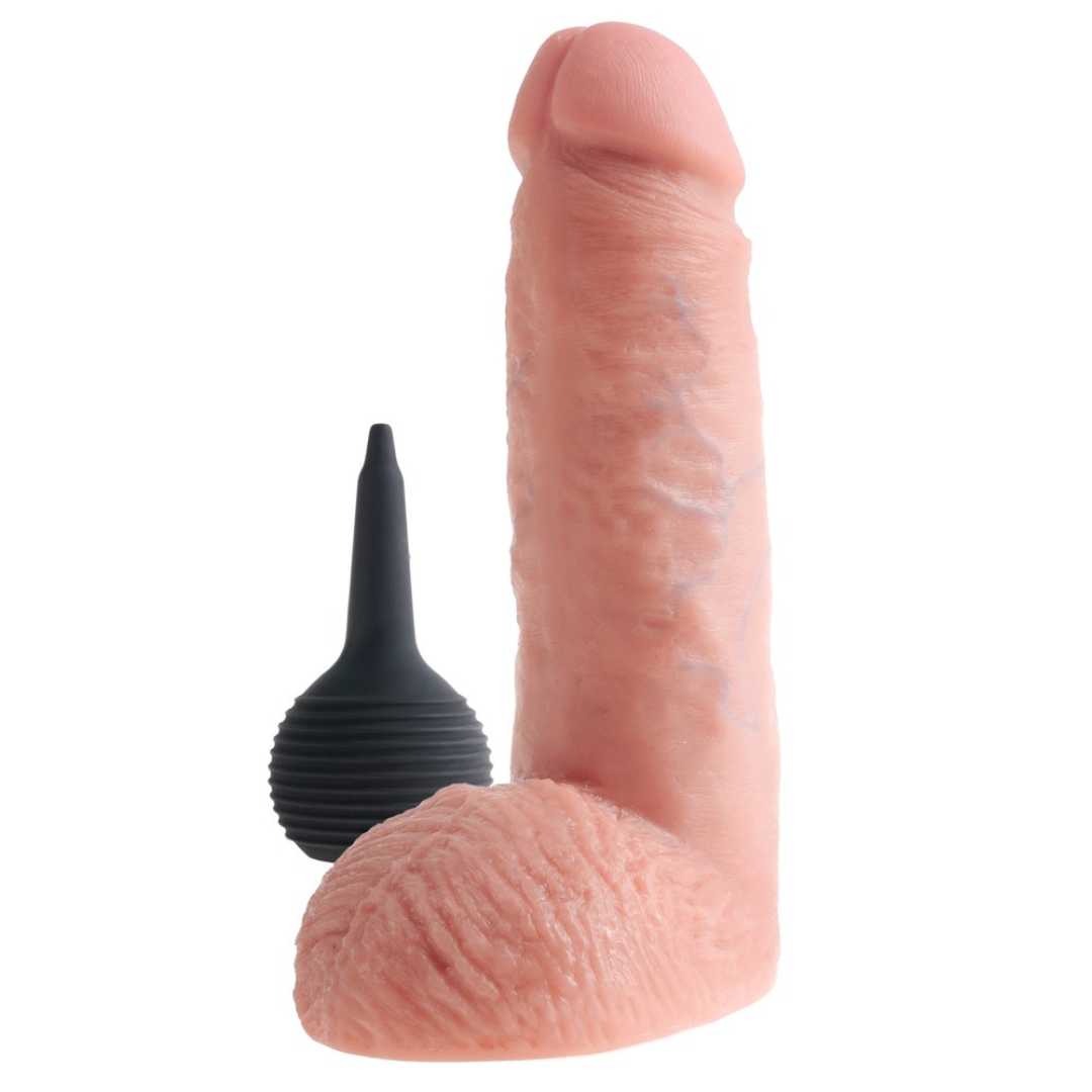  Dildo „8" Squirting Cock with Balls“