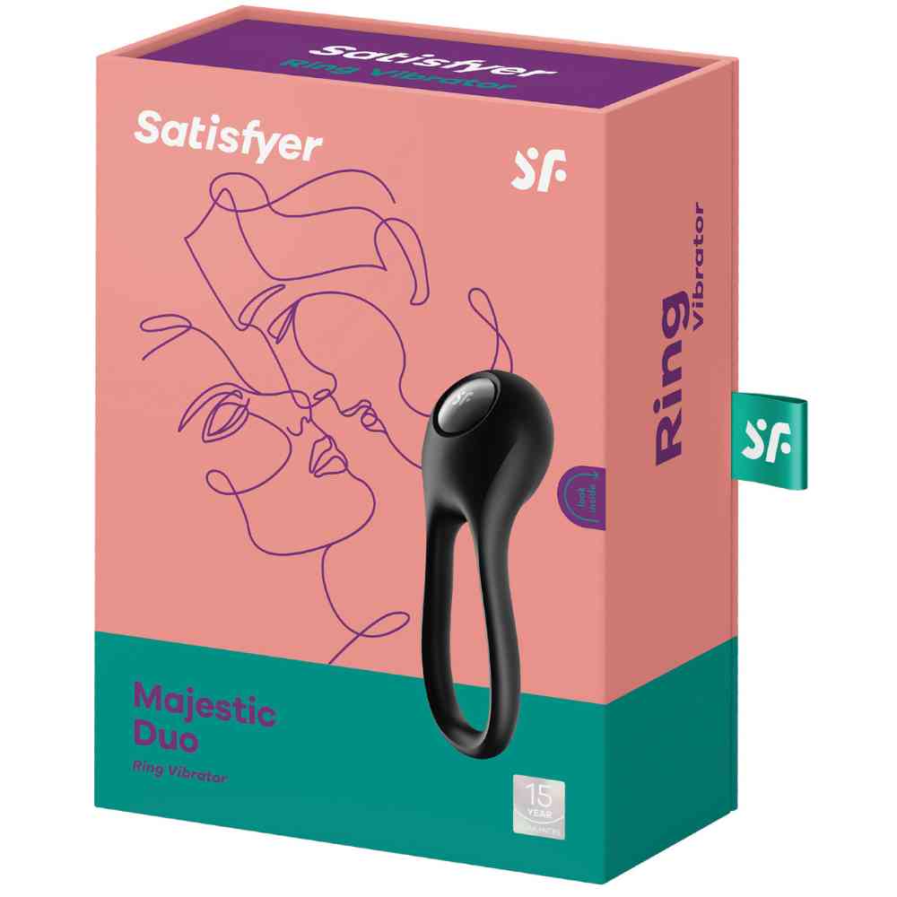 Duo Ring Vibrator schwarz