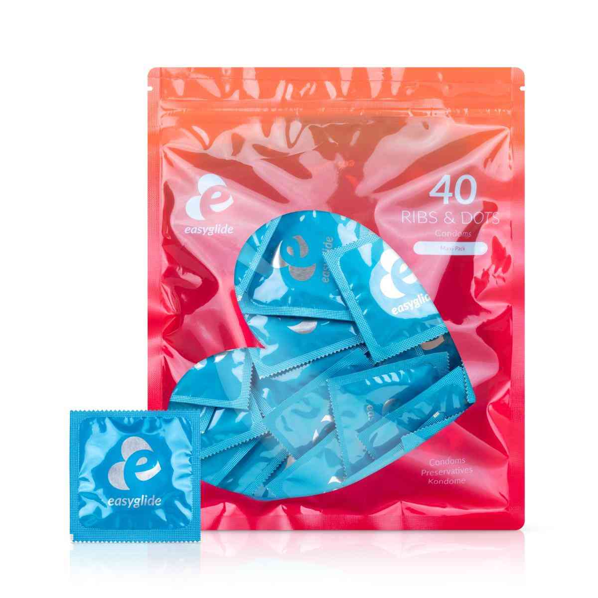 Kondome mit Rillen und Noppen 40 Stück