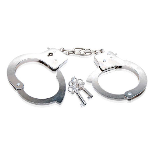  Handschellen „Beginner’s Metal Cuffs“ mit Sicherheitsbügel