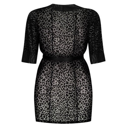 Peignoir mit Samt-Leoparden-Print-Muster - OH MY! FANTASY