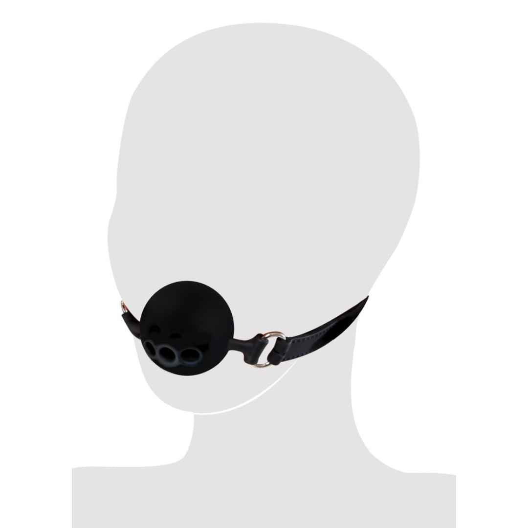 Knebel: Silicone Breathable Ball Gag Small