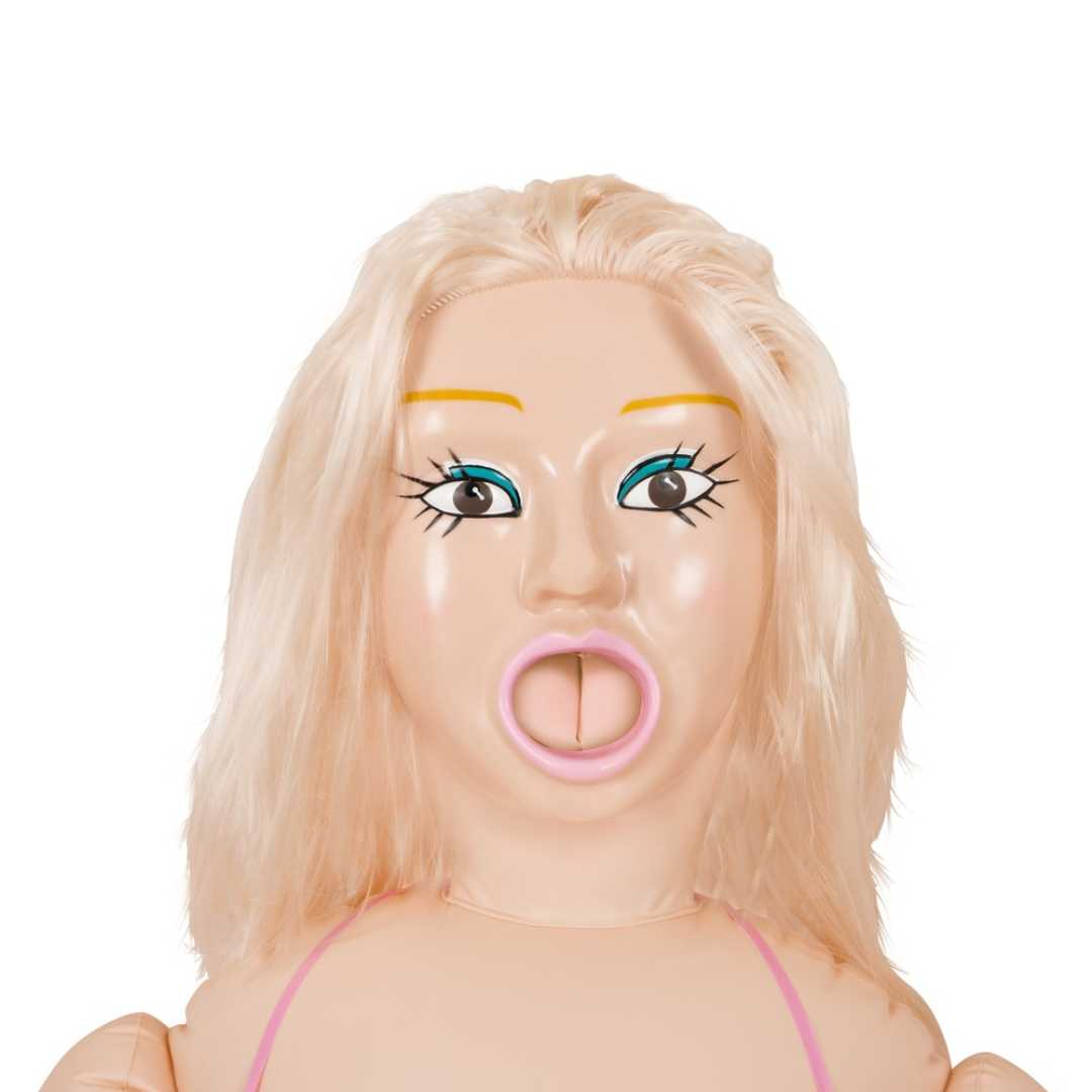 Liebespuppe „Big Boobs Bridget“ mit 3 Lustöffnungen