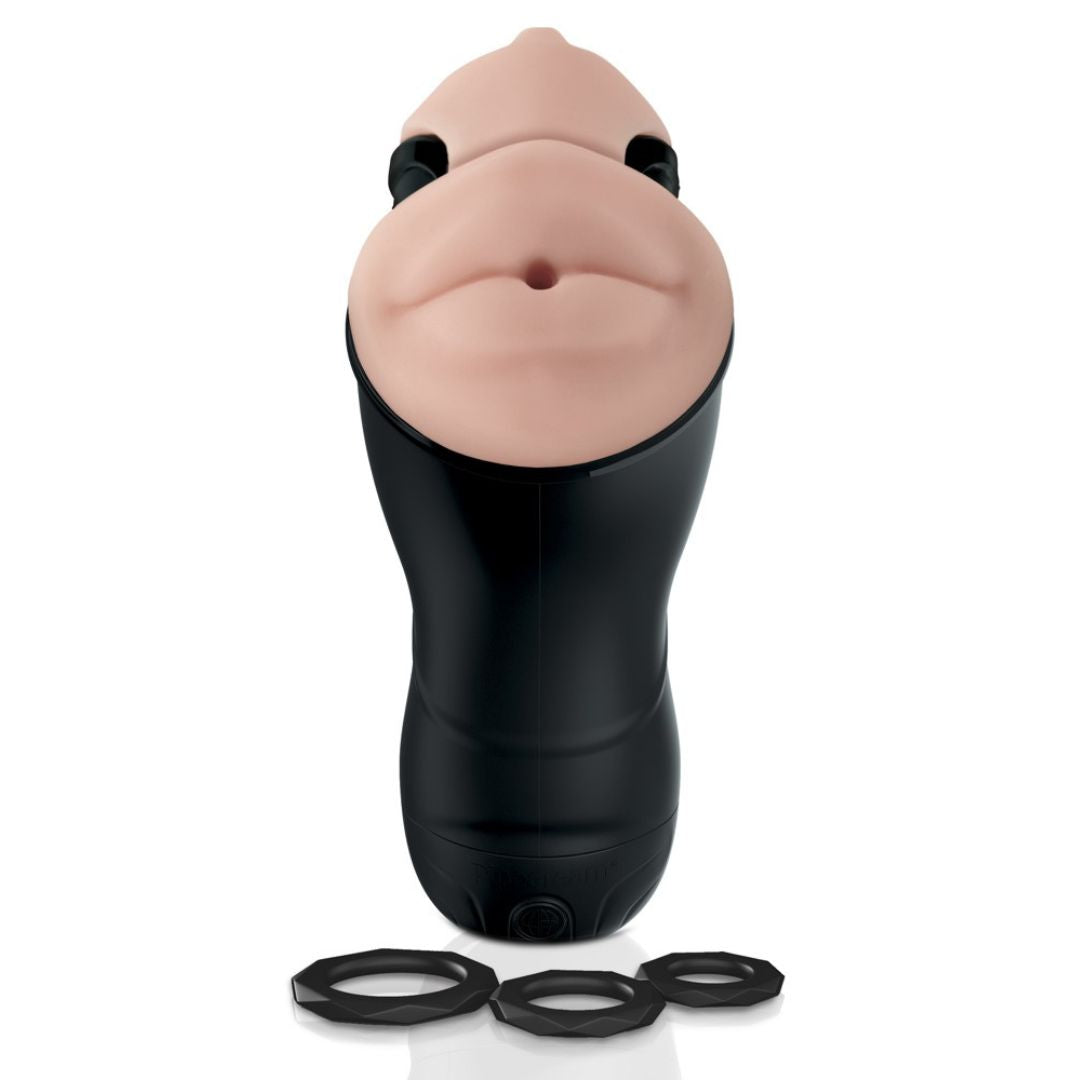 Masturbator „Double Penetration Vibrating Stroker“ mit 2 Öffnungen - OH MY! FANTASY