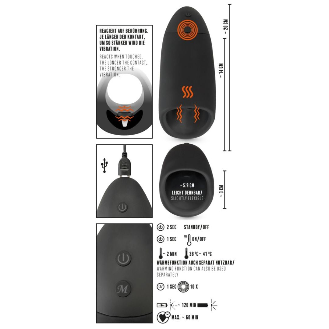 Masturbator mit Wärmefunktion und Smart Shaking - OH MY! FANTASY
