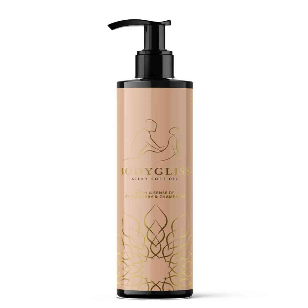 BodyGliss - Massageöl und Gleitmittel in 1 Erdbeere & Champagner