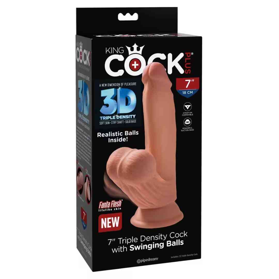 Dildo „Triple Density Cock with Swinging Balls“ - OH MY! FANTASY