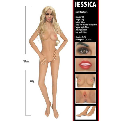 Lebensgrosse Real Doll Jessica