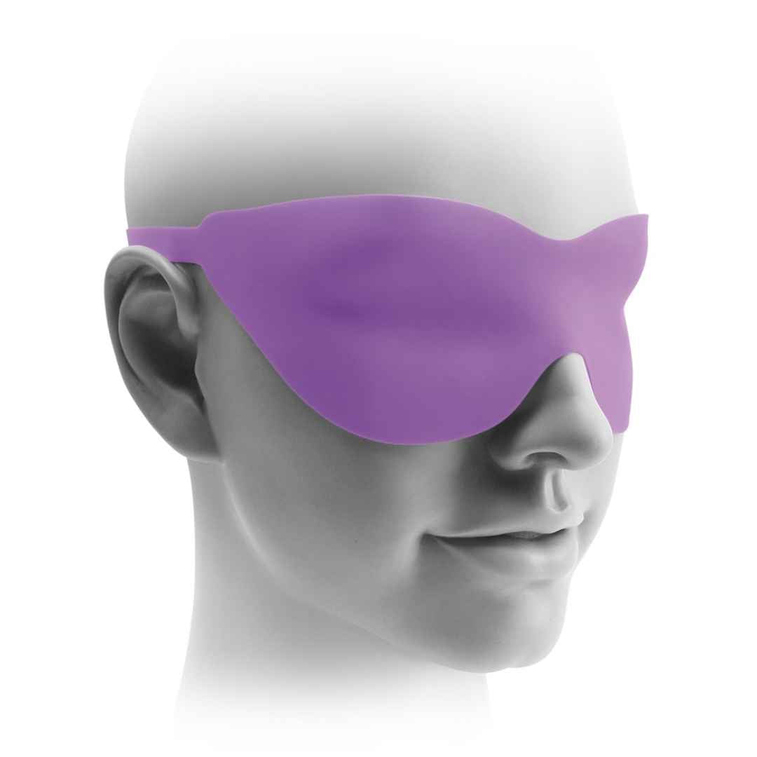 Doppelseitiger Strap - On + Augenmaske: Vibrating Double Delight Strap-on