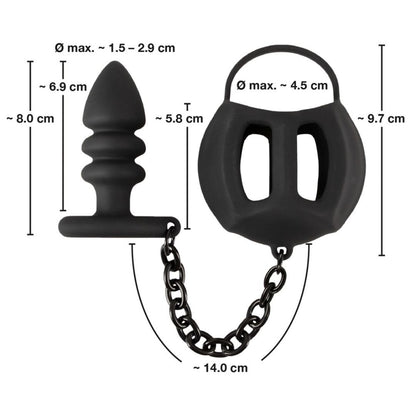 Hodenkäfig mit Analplug - OH MY! FANTASY