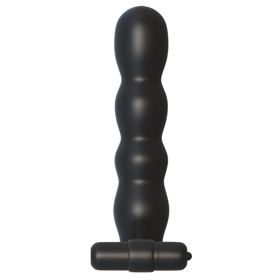 Vibrierender Penisring „Posable Partner Double Penetrator“ mit Analdildo - OH MY! FANTASY