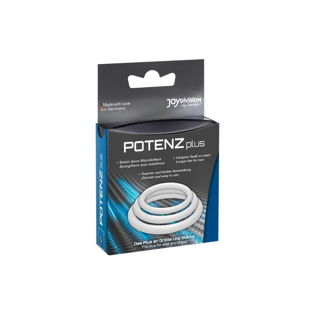 3-teiliges Penisringset „Potenz Plus“