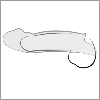 Penissleeve: Penis Sleeve with extension and ball ring