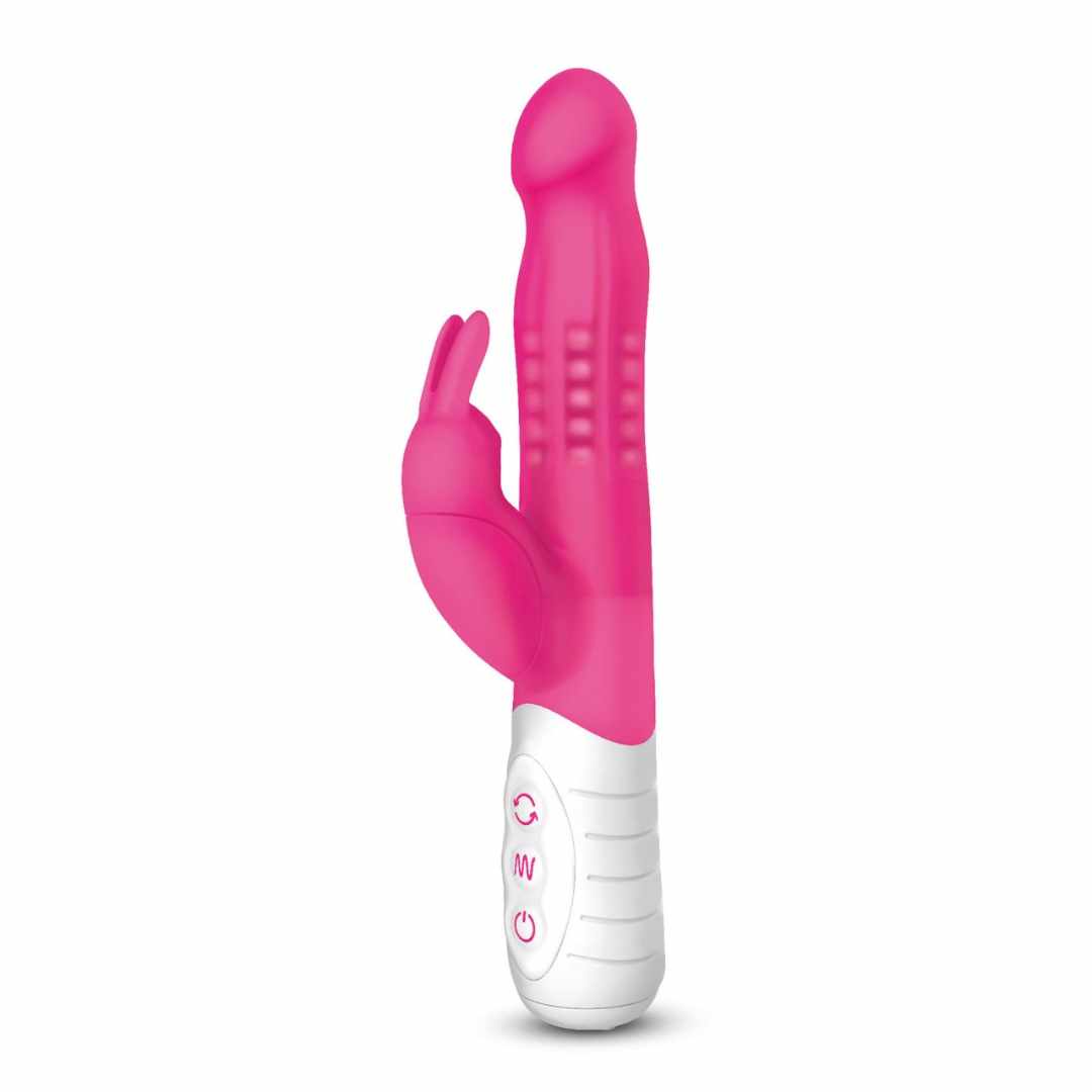 Rabbitvibrator „Slim shaft with rotating beads“ - OH MY! FANTASY