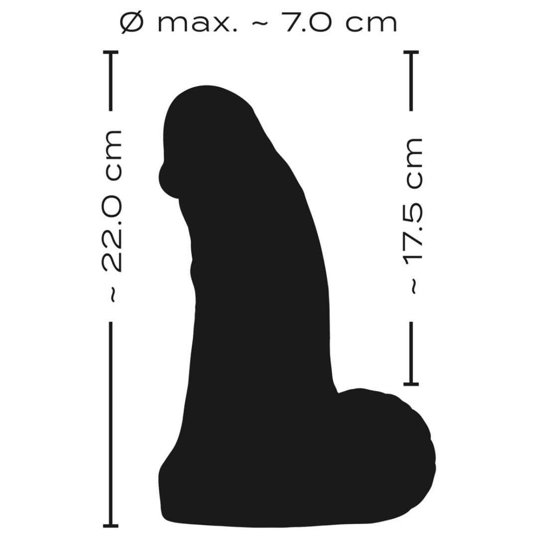 Real Giant XXL-Dildo Mit Hodenstandfuß