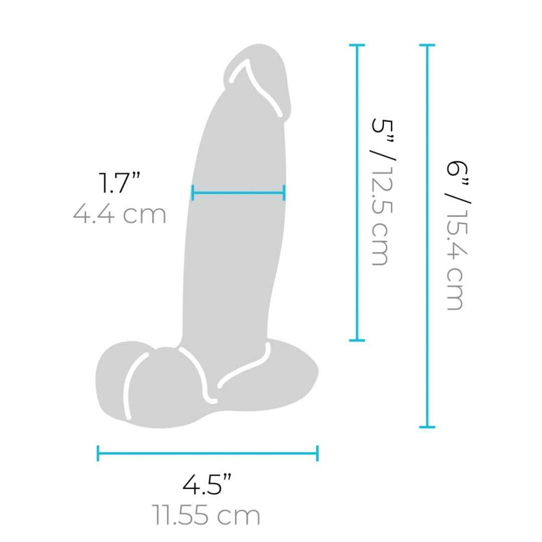 Slipskin Girthy Naturdildo Mit Hoden