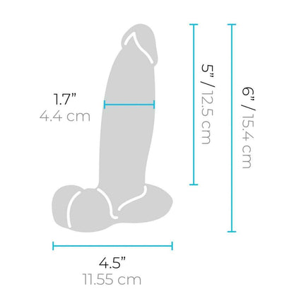 Slipskin Girthy Naturdildo Mit Hoden