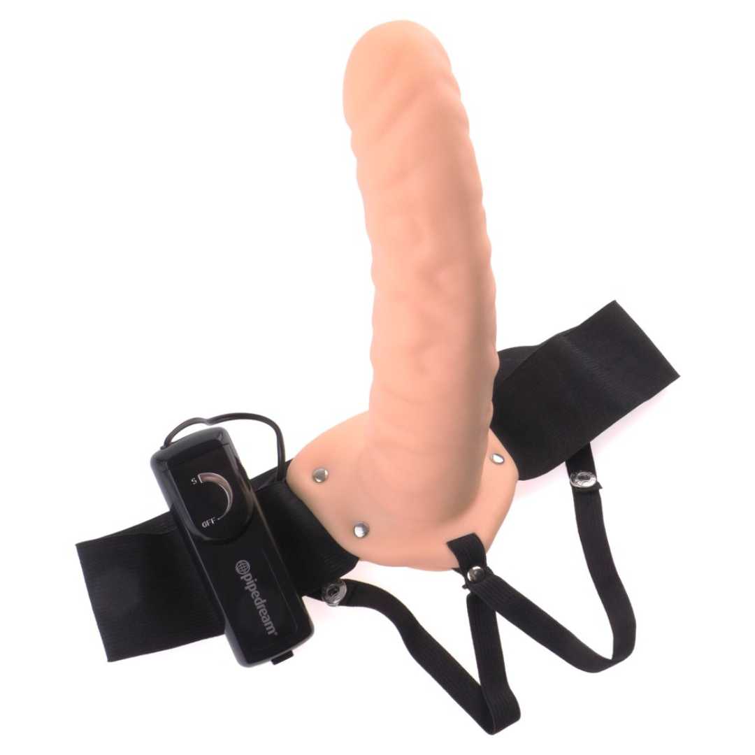 Umschnalldildo „Vibrating Hollow Strap-On“