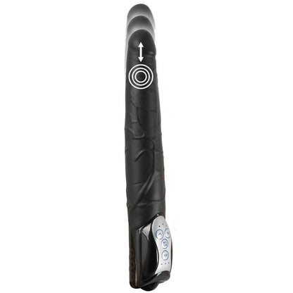 Vibrator: Black Push Thrusting Vibrator