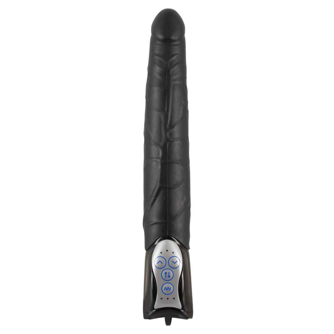 Vibrator: Black Push Thrusting Vibrator