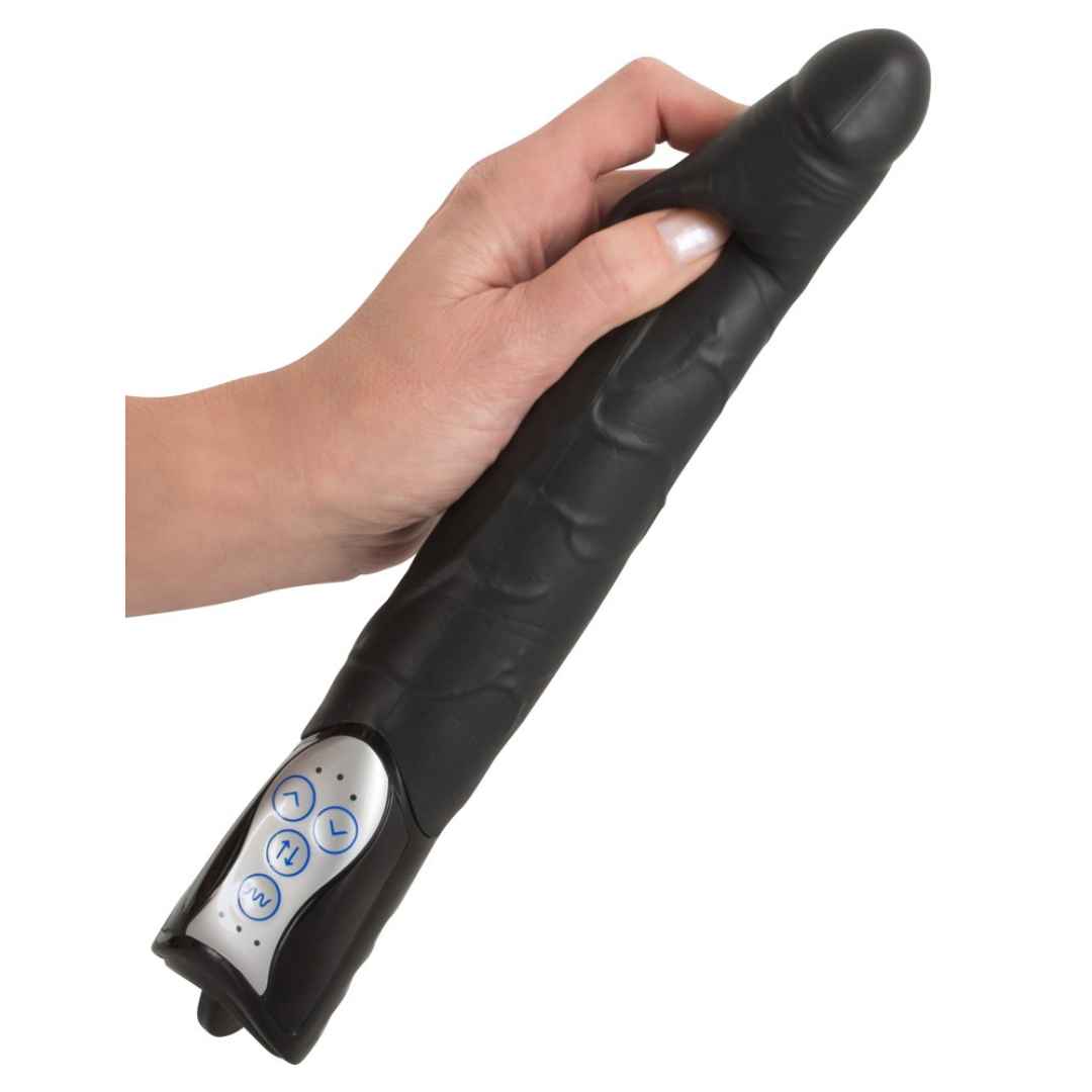 Vibrator: Black Push Thrusting Vibrator