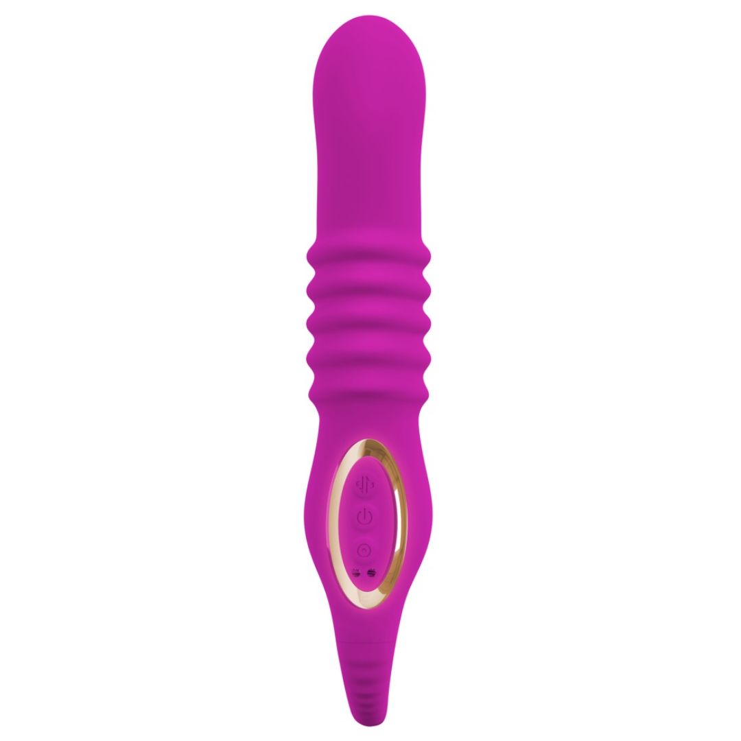 Stoßvibrator „3 Function“ mit klopfendem Klitoris-Stimulator