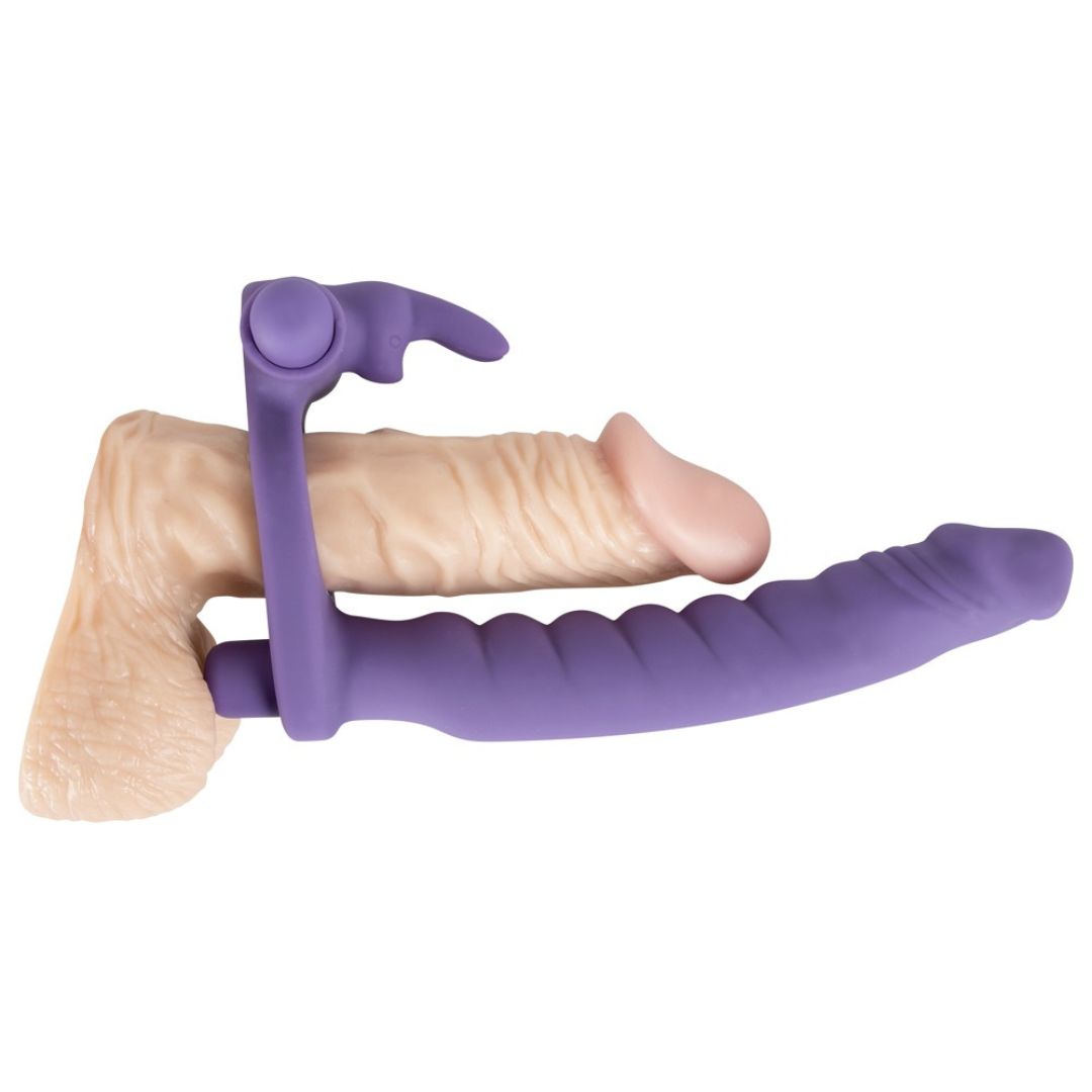 Umschnalldildo mit Vibro-Penisring „Double Delight“ - OH MY! FANTASY