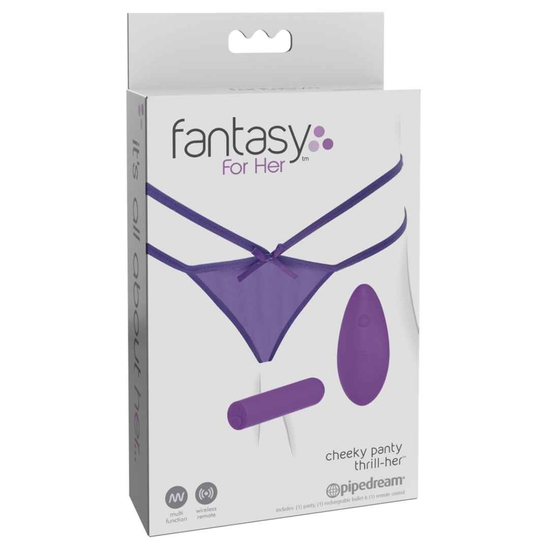 Unterwäsche mit ferngesteuertem Vibrator: Cheeky Panty Thrill-Her