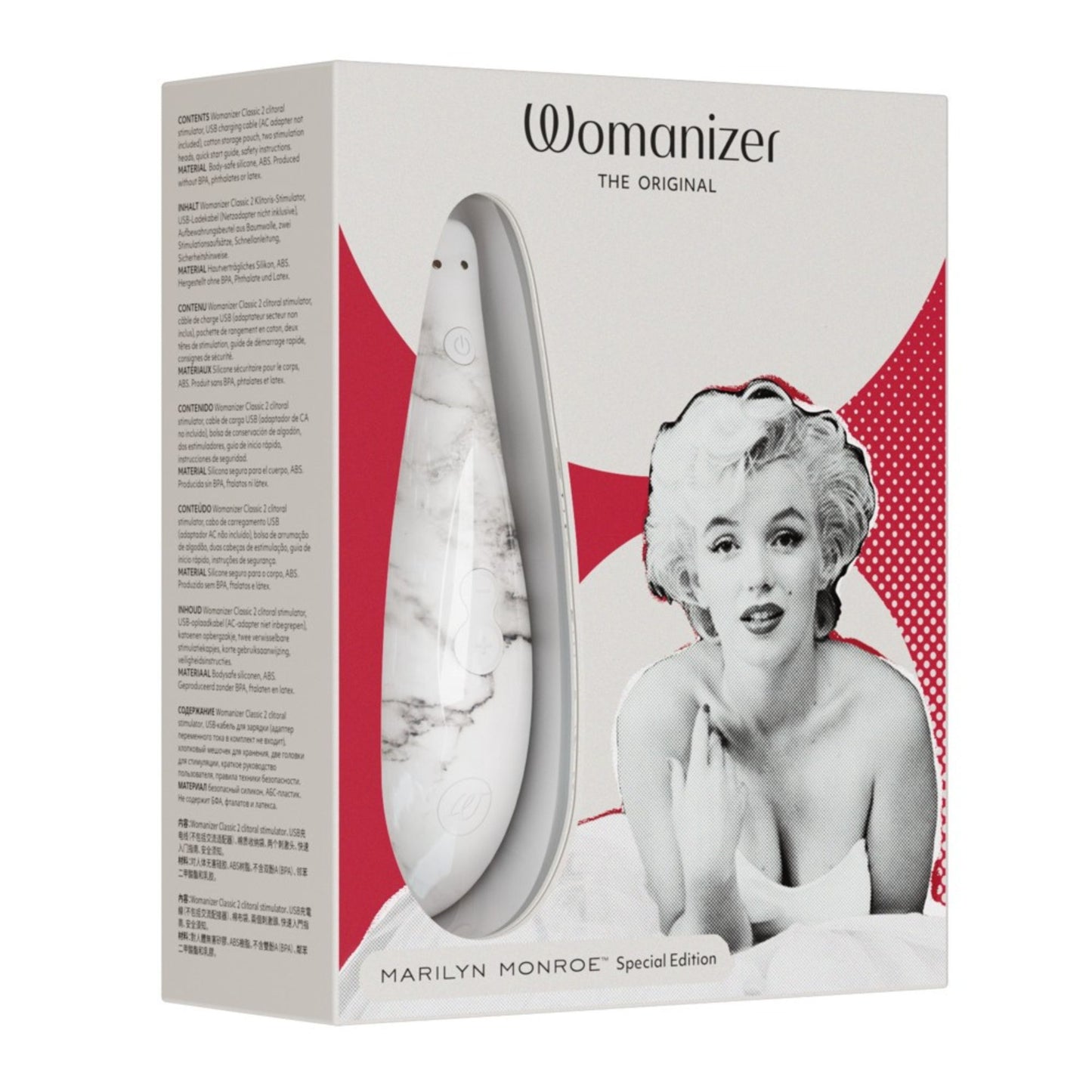 Druckwellenvibrator „Womanizer Marilyn Monroe Special Edition“ weiß  - OH MY! FANTASY