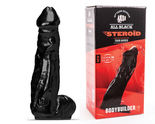 All Black - Großer realistischer Dildo „Bodybuilder“