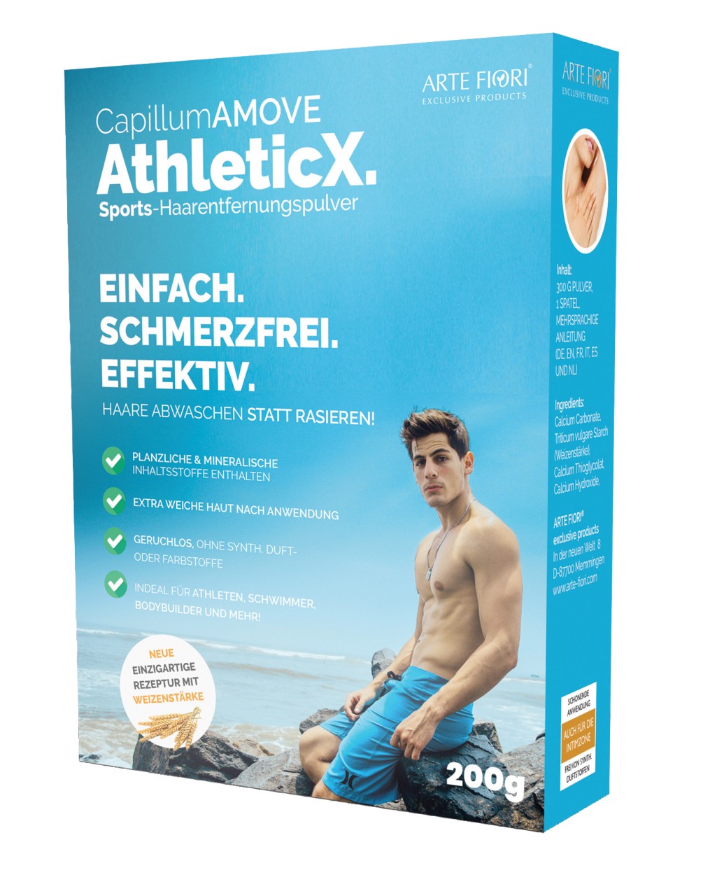 ARTE FIORI - Capillum Amove Athletix - Enthaarungs-Pulver