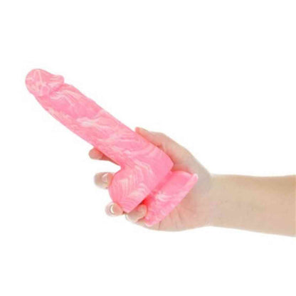 Dildo Brandon"Glow in the Dark" in Frauenhand