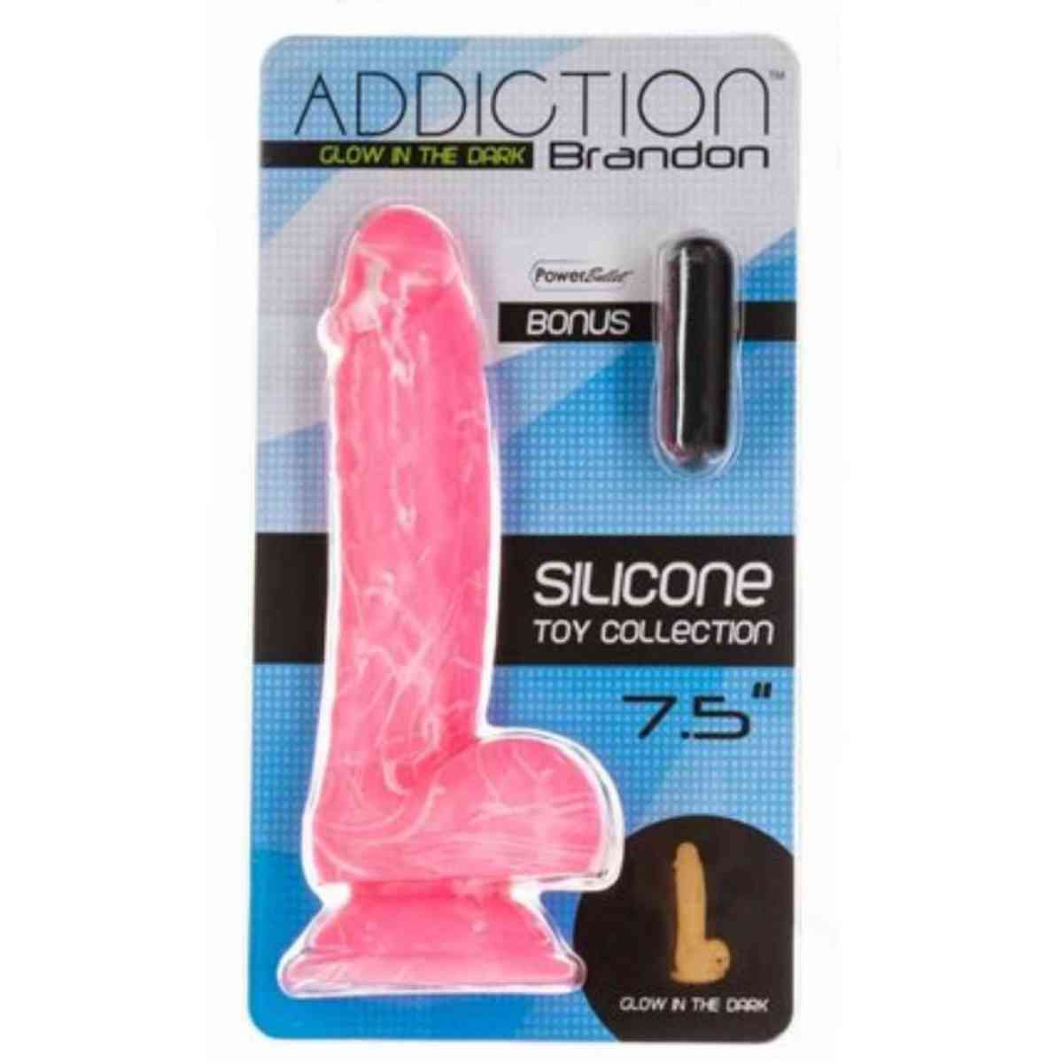 Dildo Brandon"Glow in the Dark" inklusive Bullet Vibrator