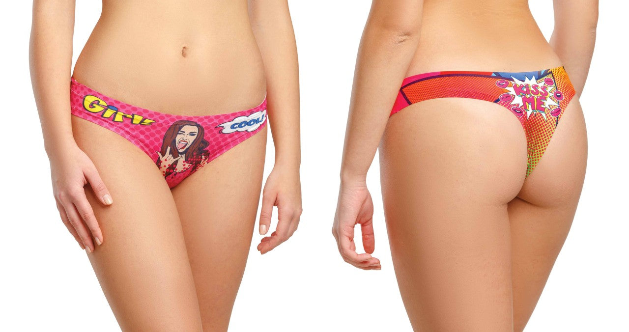 Memème - Comic Fans Pink Thong