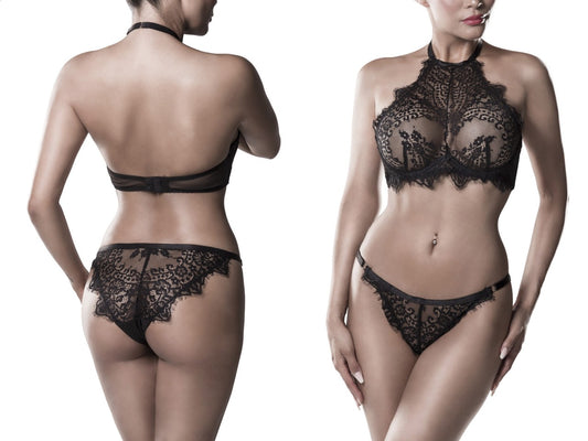 Grey Velvet - 2-teiliges Neckholder BH Set