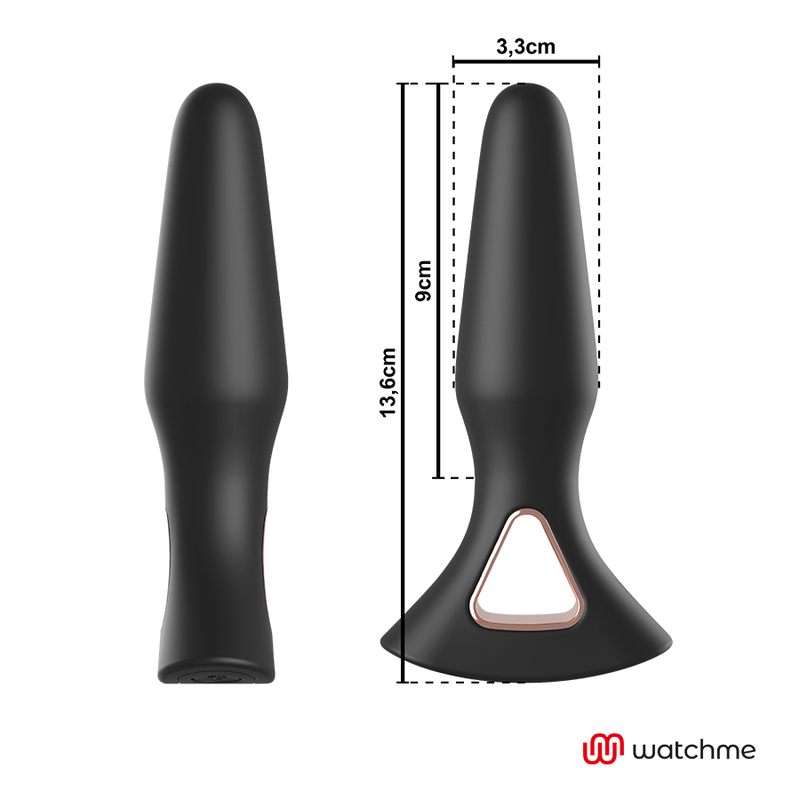 Anbiguo - Ergonomischer Vibrations-Analplug mit Smartwatch-Steuerung