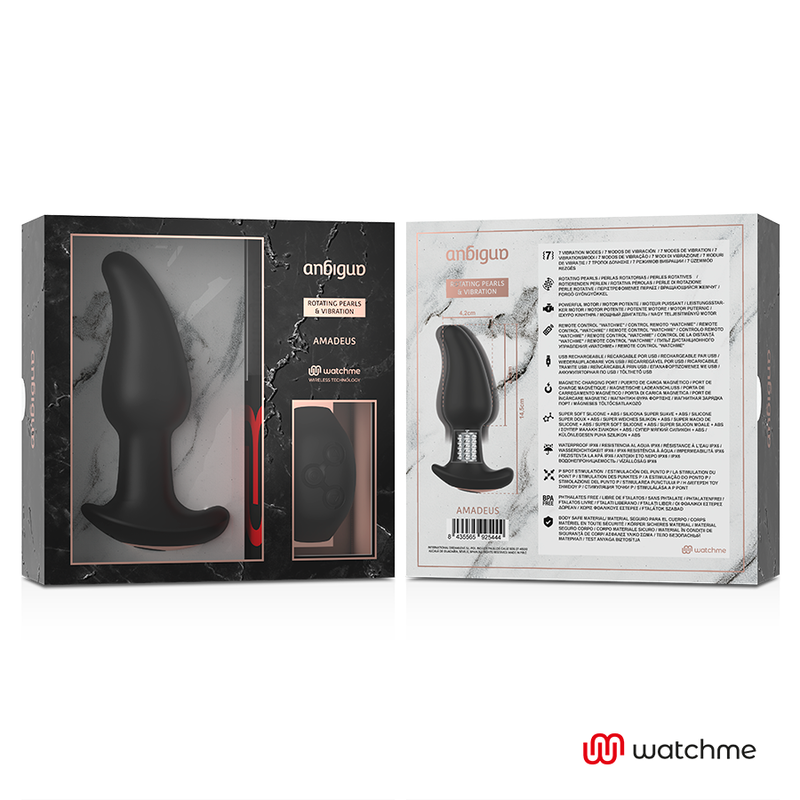 Anbiguo - Analplug mit 7 Vibrationsmodi & Watchme-Steuerung